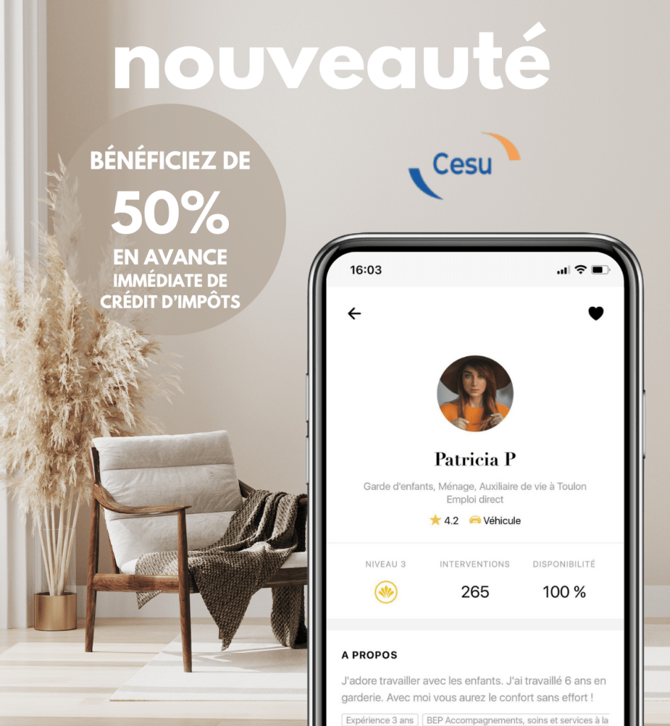 Votre garde d'enfants & ménage !