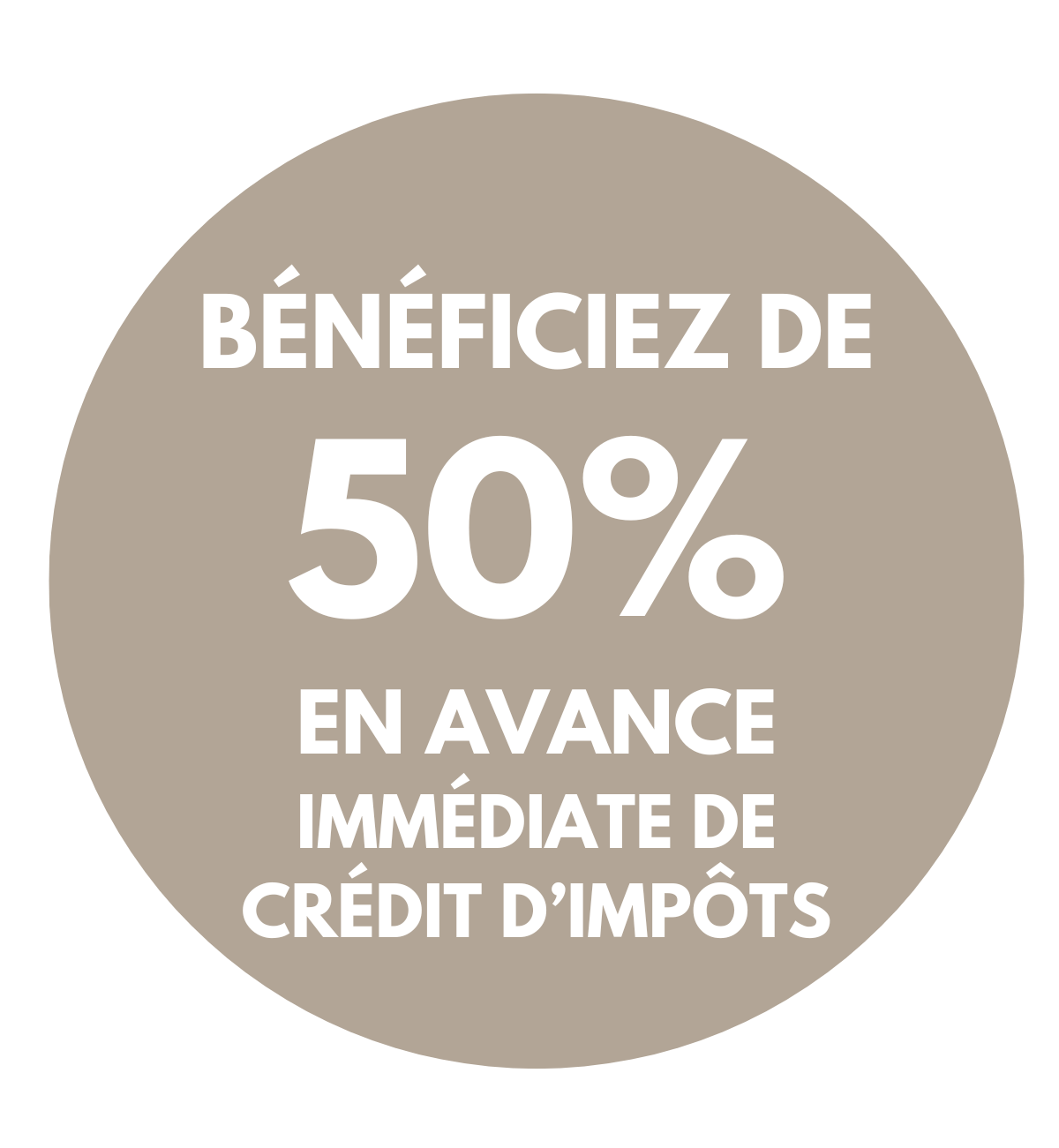 Avance immédiate de crédit d'impôt